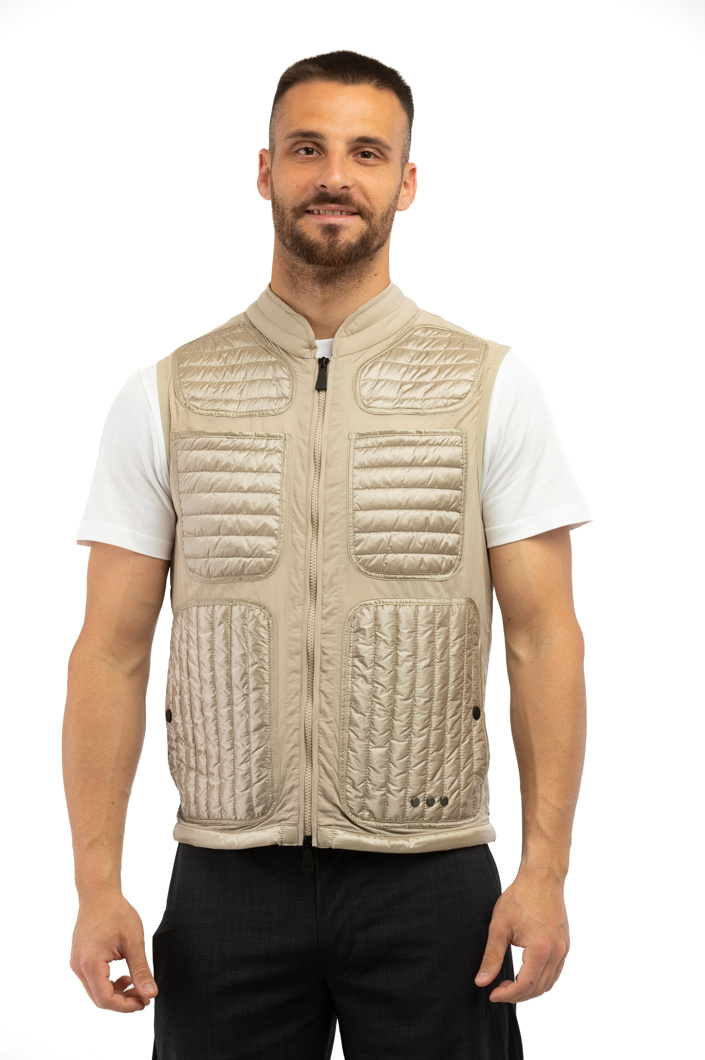 DOWN VEST - STONE