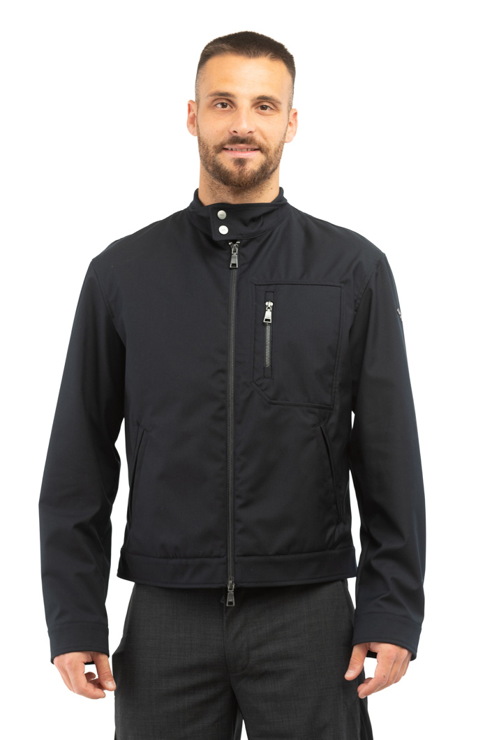 BLOUSON - NAVY+TABACCO