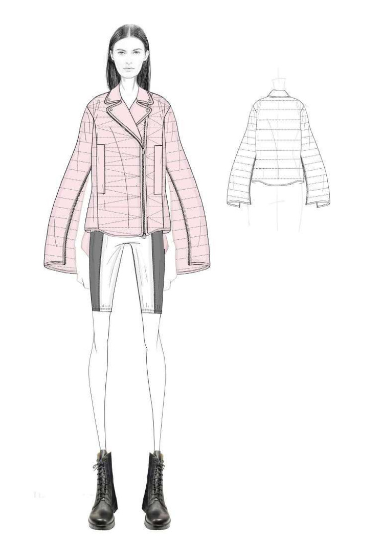 DOWN JACKET - LIGHT ROSE
