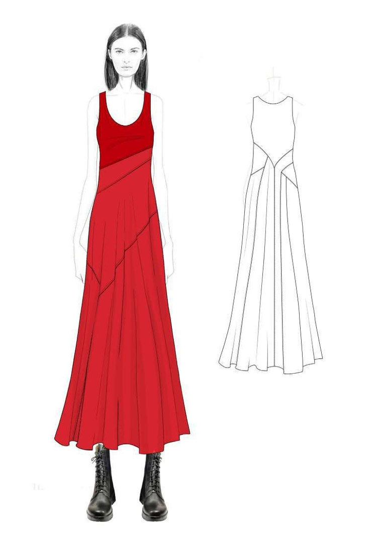 DRESS - DARK NAVY