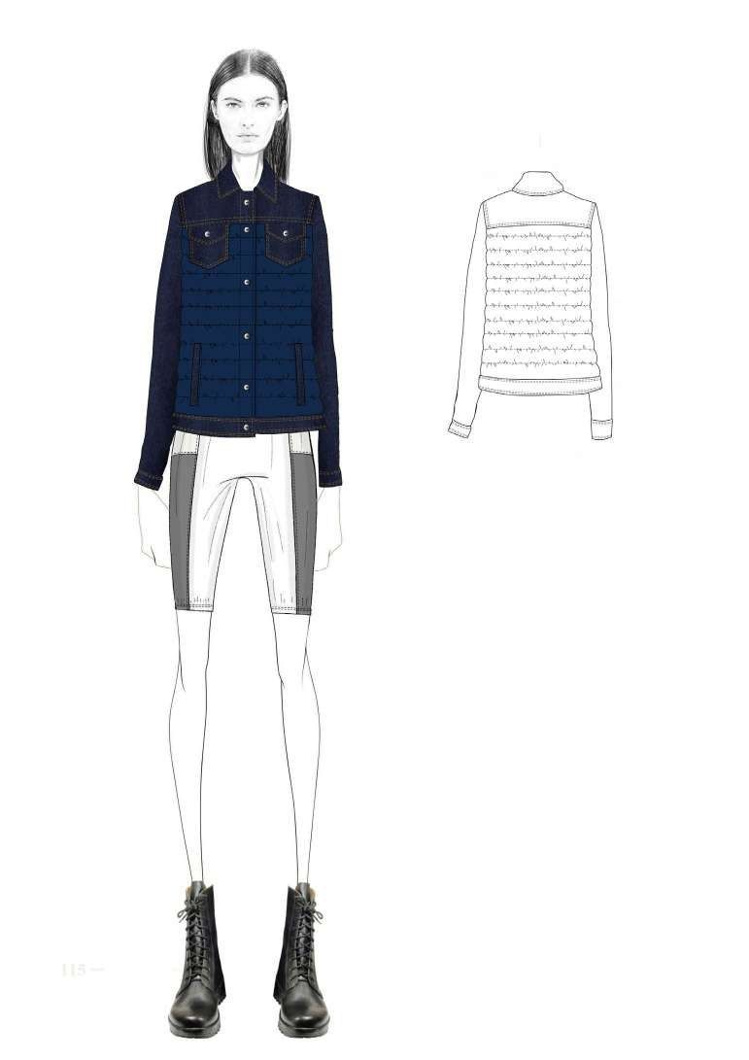 DOWN JACKET - LIGHT BLUE DENIM