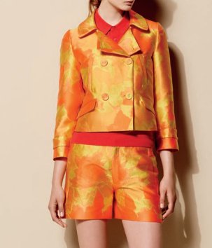 BLAZER - FLOWERS ORANGE YELLOW