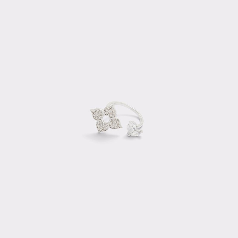RING - SILVER/CLEAR MULTI