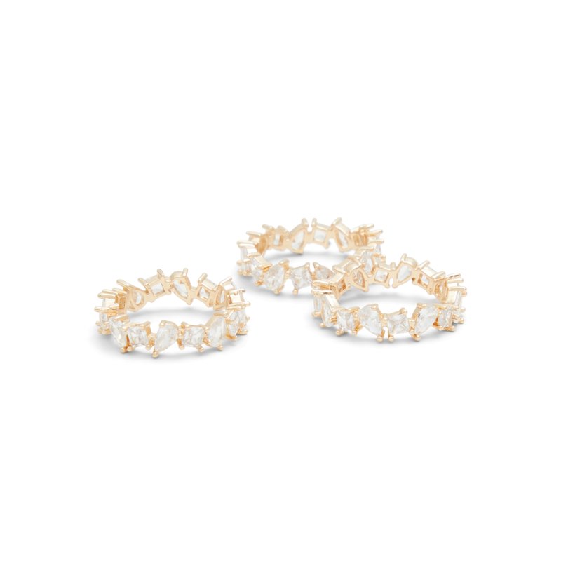 RING - GOLD/CLEAR MULTI
