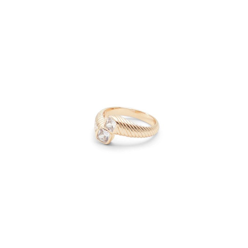 RING - GOLD/CLEAR MULTI