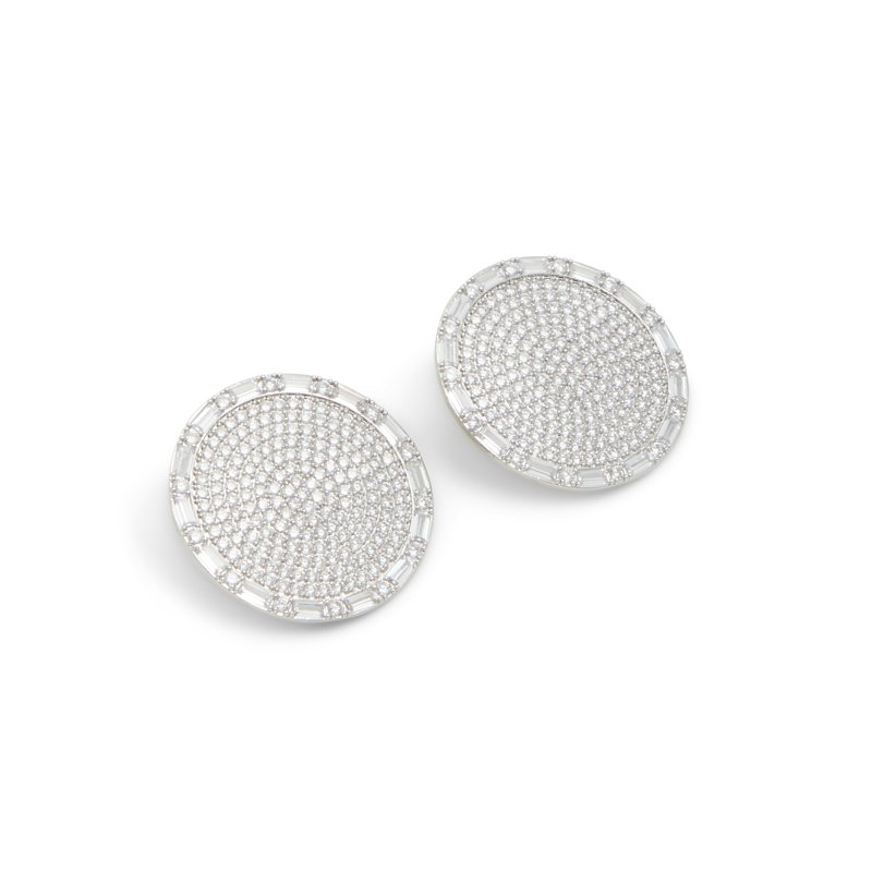 EARRINGS - SILVER/CLEAR MULTI