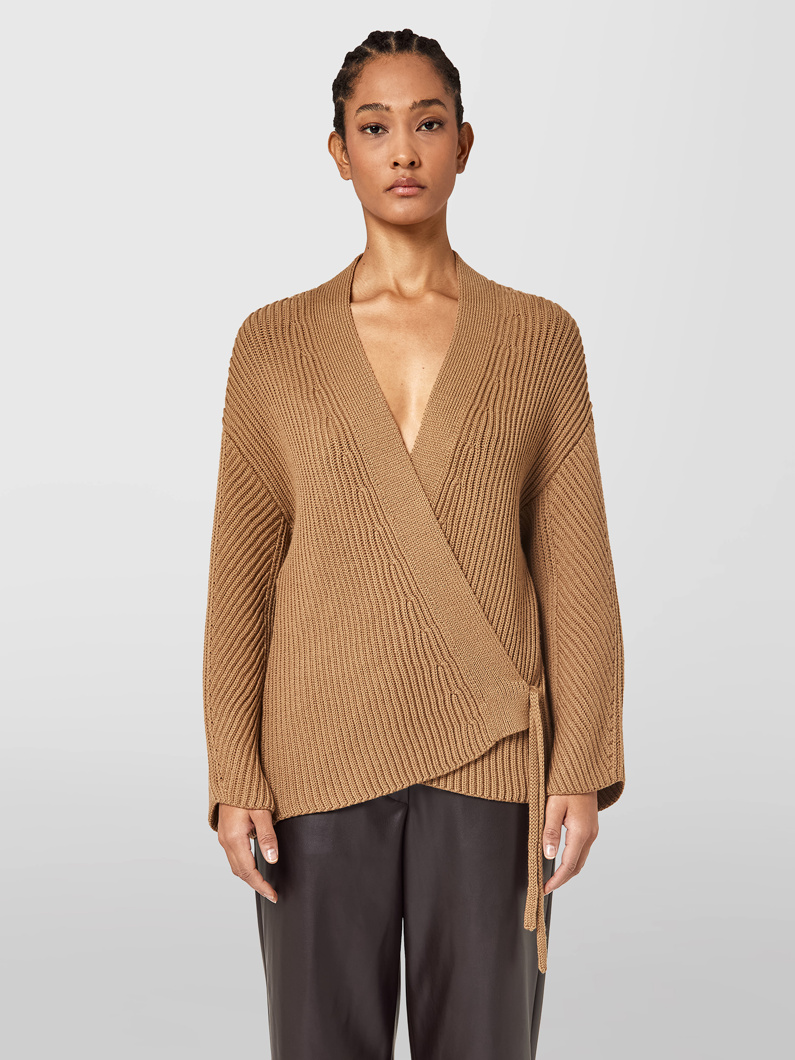 CARDIGAN - CAMEL