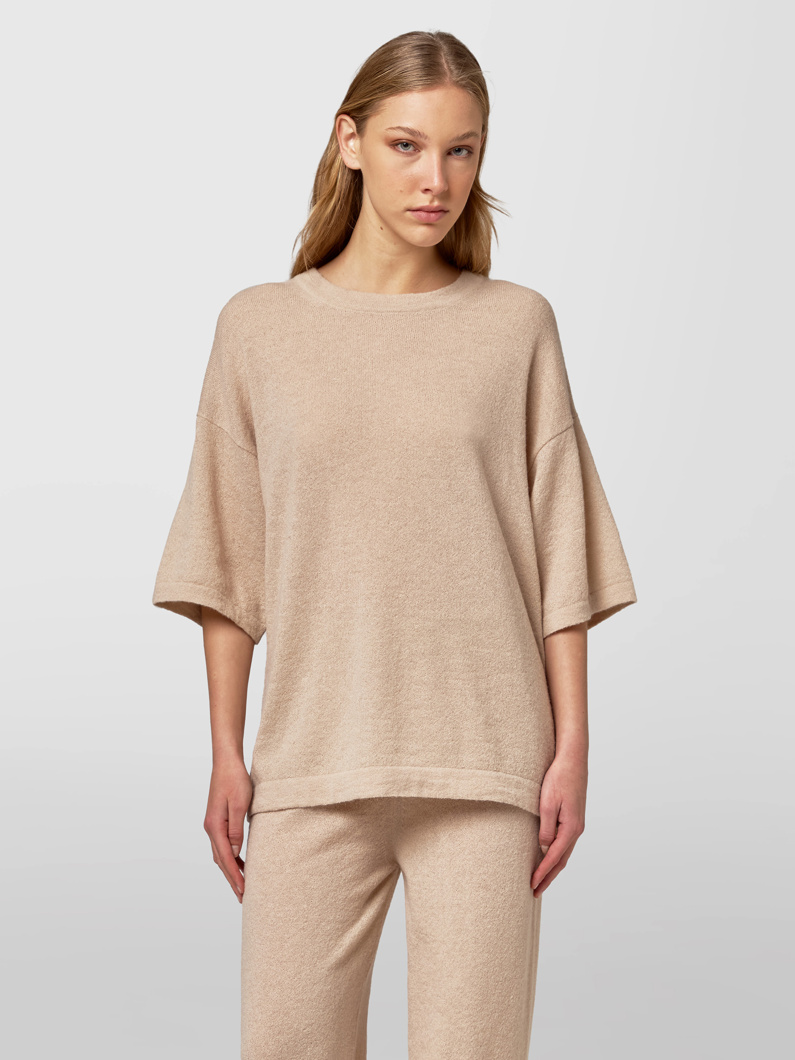 CREW NECK HALF SLEEVE - KASHA'