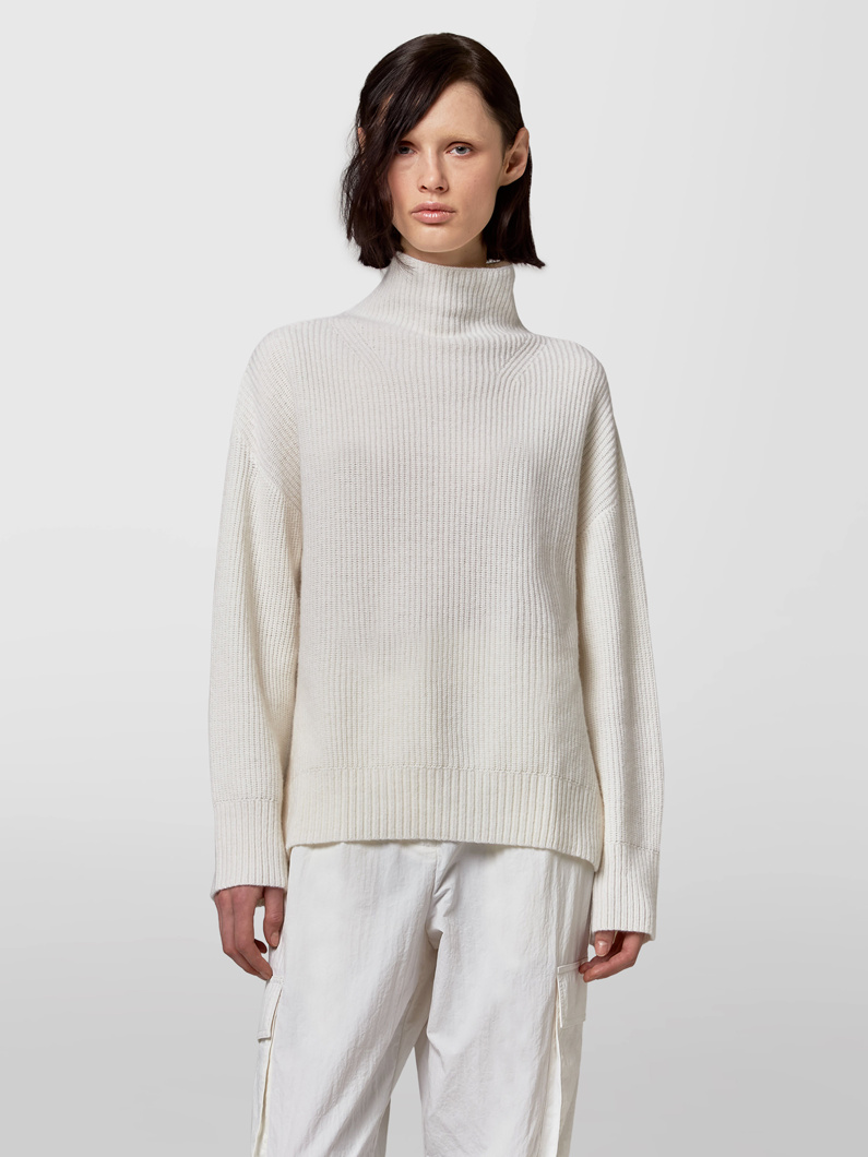 HALF NECK LONG SLEEVE - LATTE