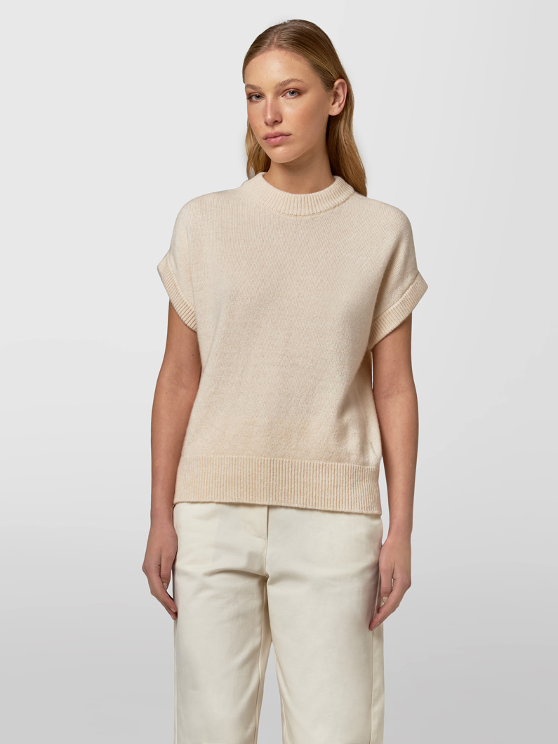 CREW NECK - BUTTER
