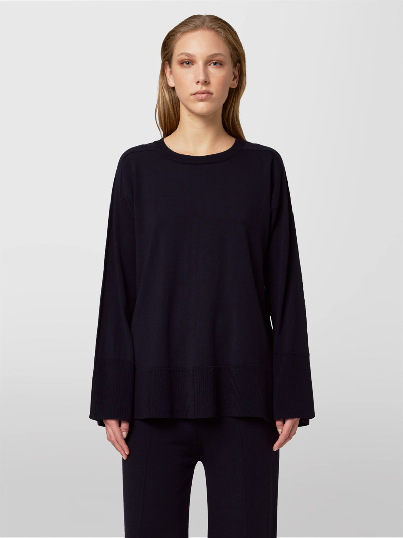 CREW NECK LONG SLEEVE - DARK BLUE