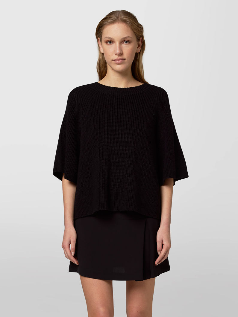 CREW NECK SHORT SLEEVE - BLACK