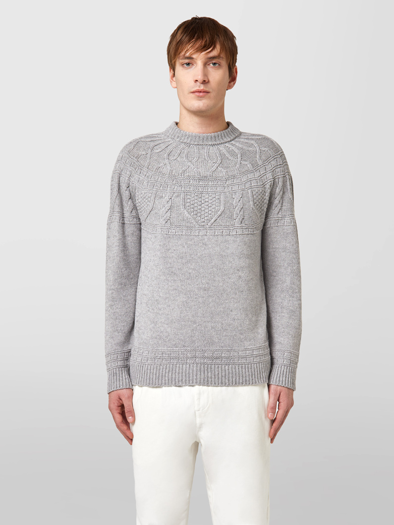 PULLOVER - GRIGIO CHIARO
