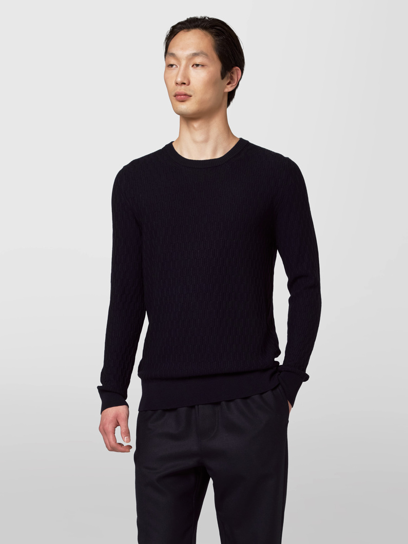 CREW NECK - DARK BLUE