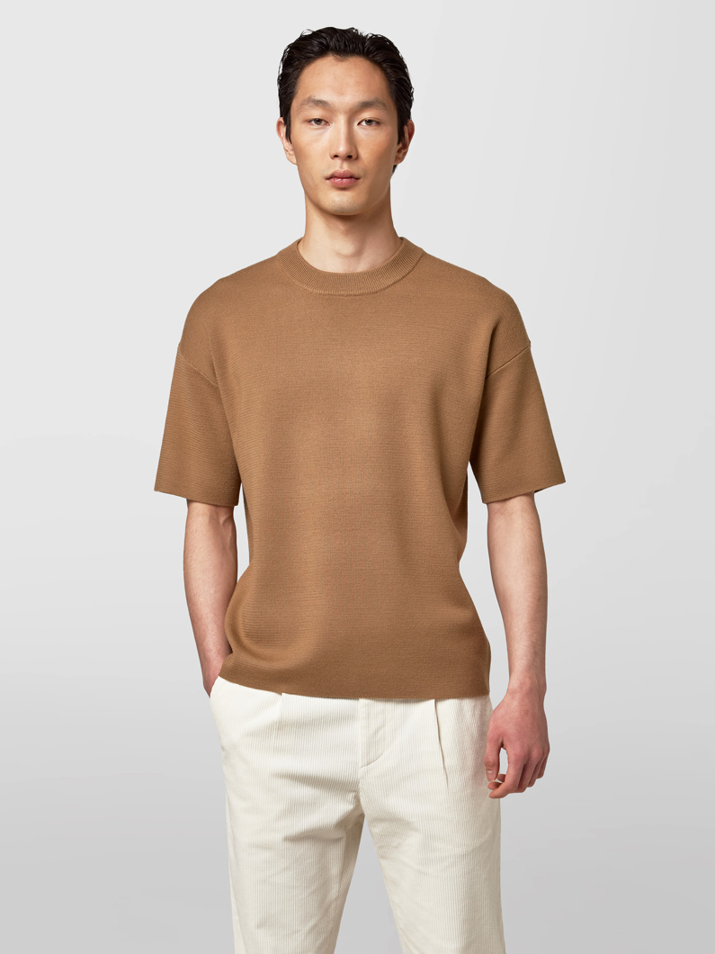 CREW NECK - BISCUIT