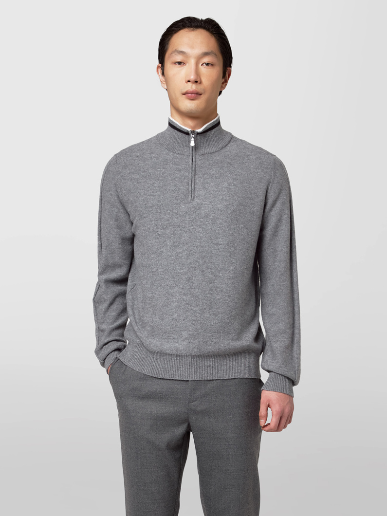 HALF NECK - MEDIUM GREY