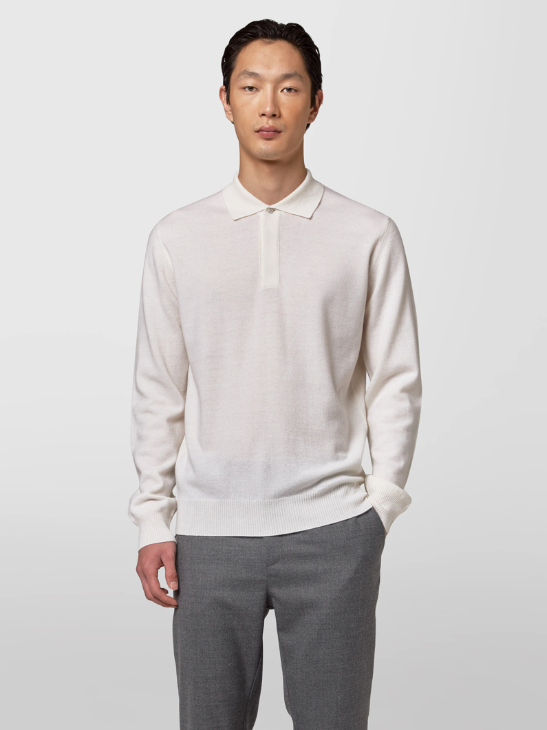 POLO LONG SLEEVE - MILK