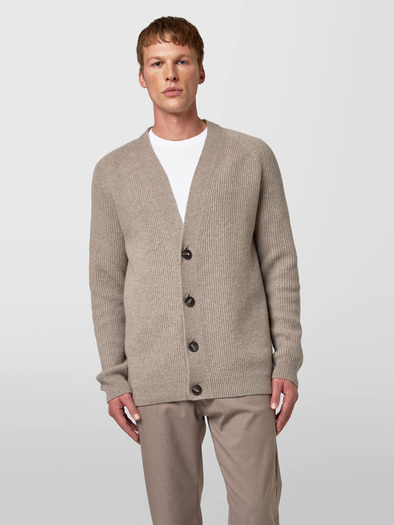 CARDIGAN - GREIGE
