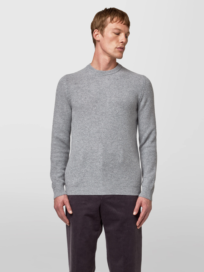 CREW NECK - LIGHT GREY
