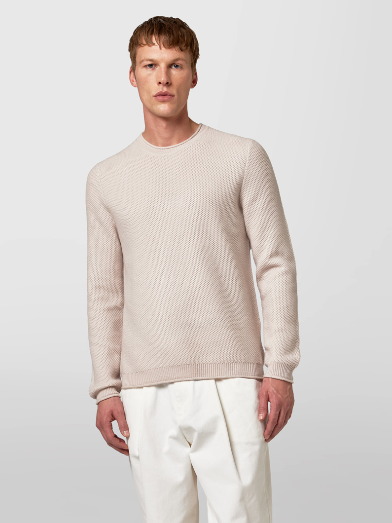 CREW NECK - BUTTER