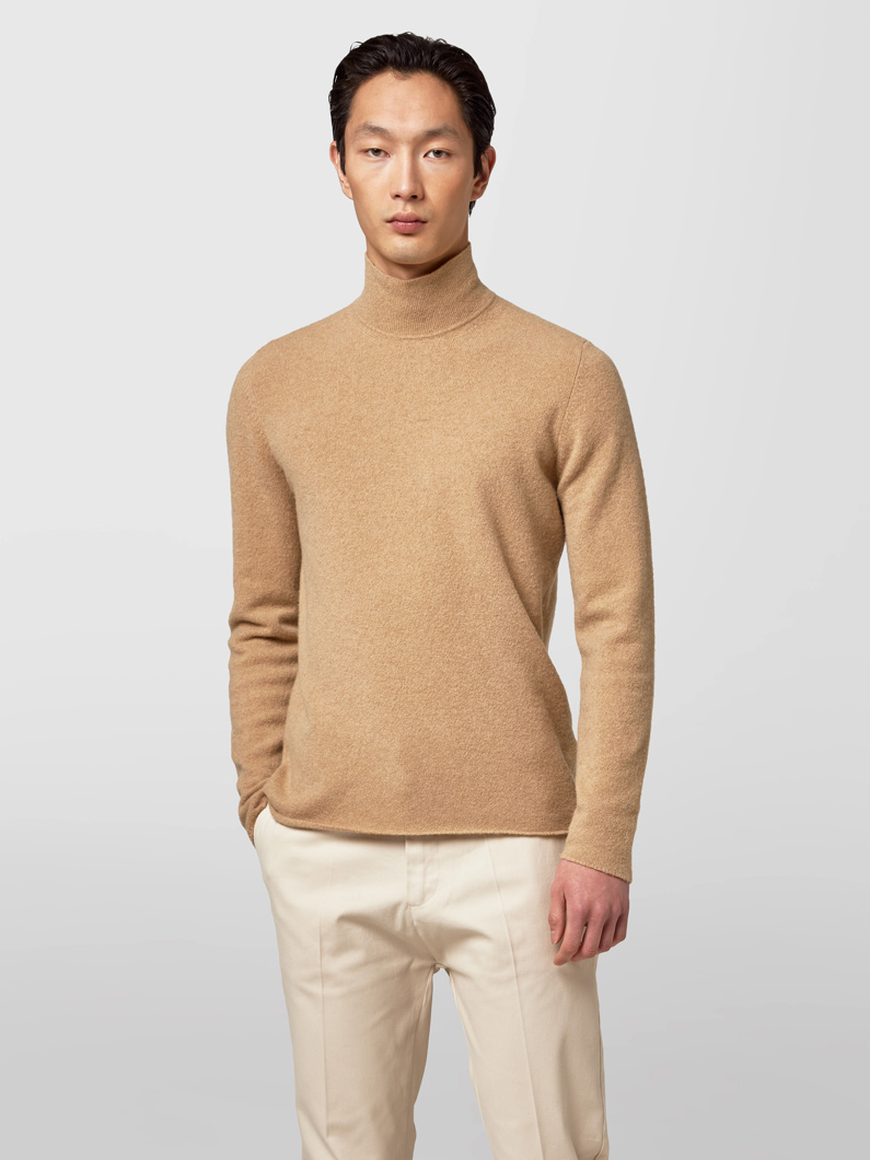 HALF NECK - CAMEL