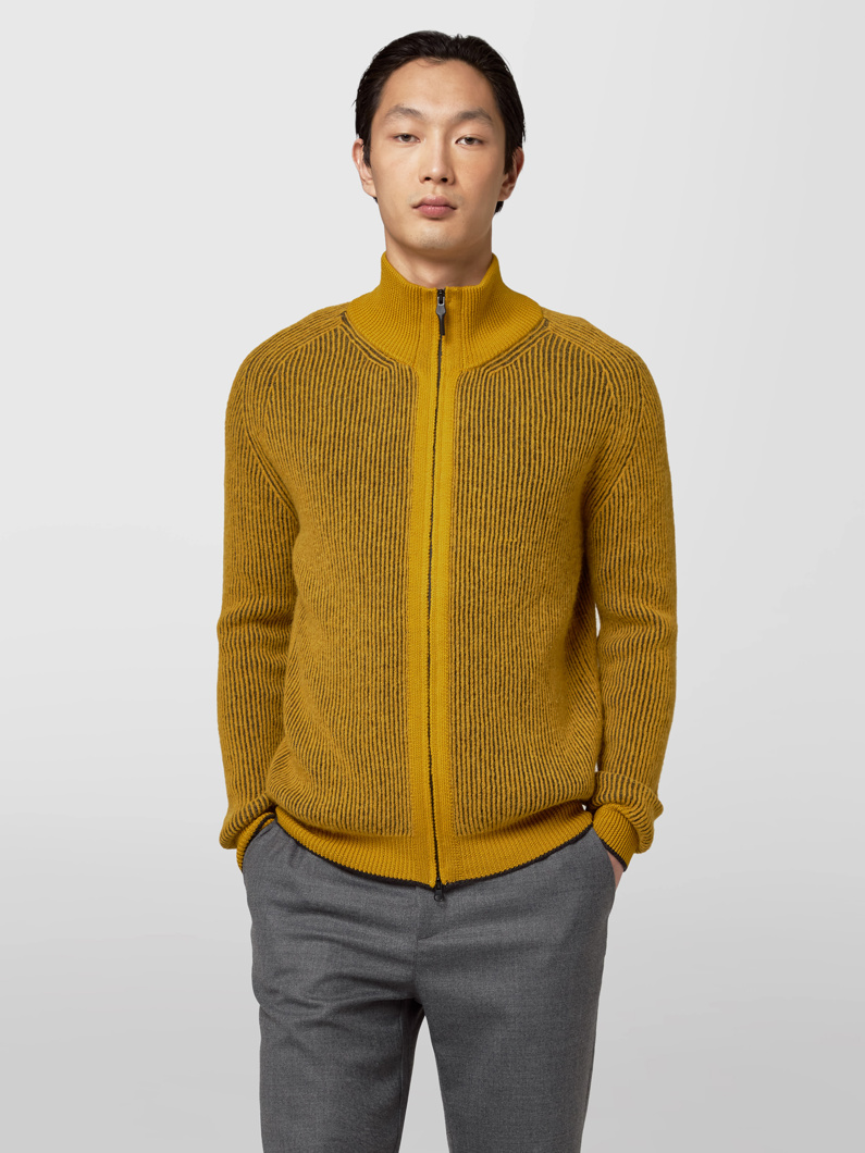 CARDIGAN - SENAPE