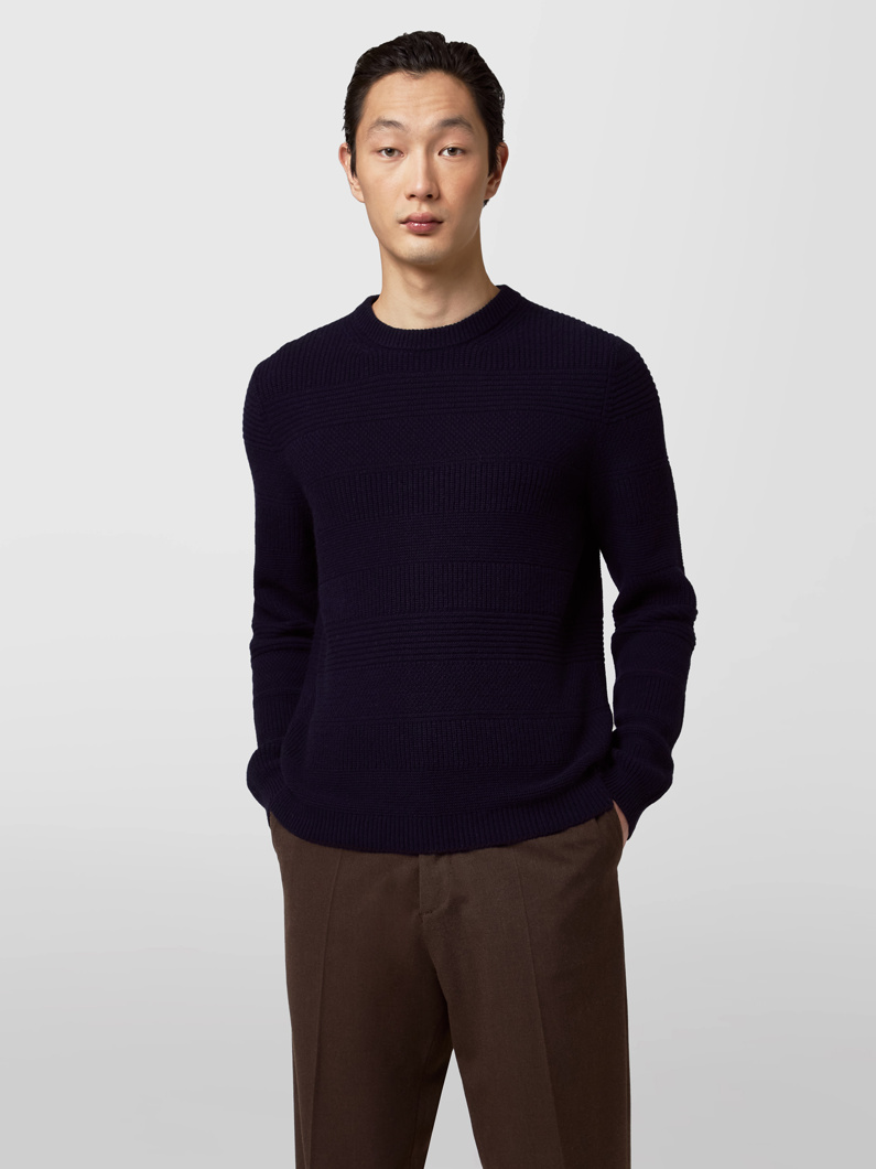 CREW NECK - DARK BLUE