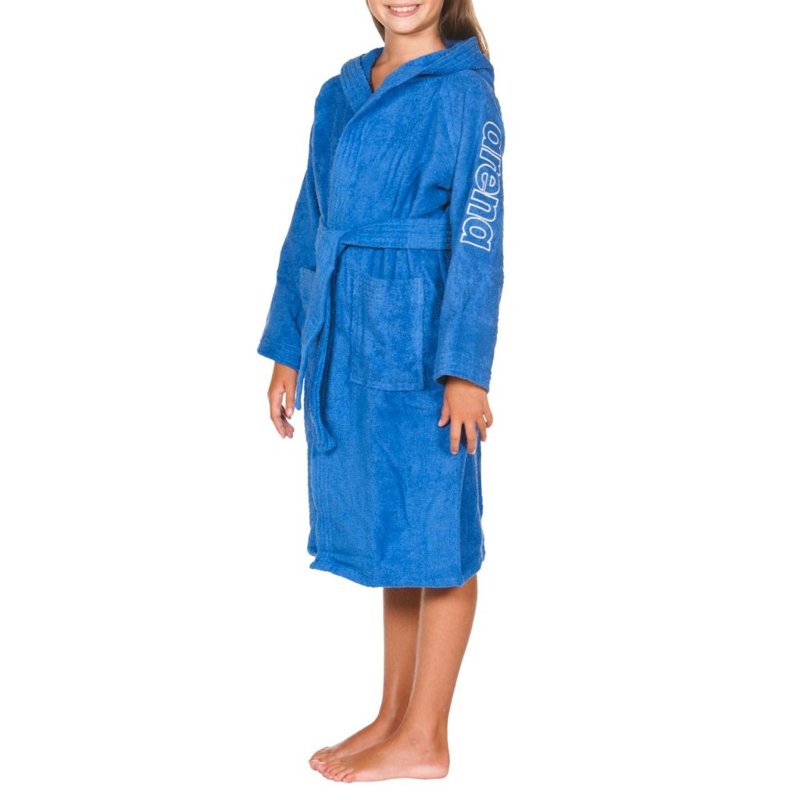 BATHROBE - ROYAL/WHITE