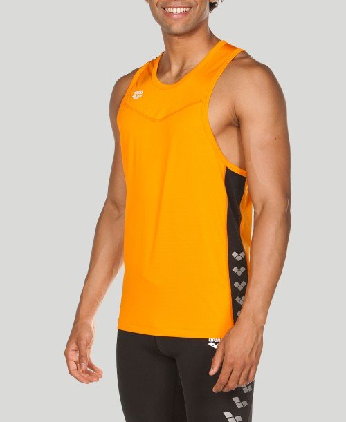 SINGLET - BLACK-LOGO TRACE BLACK