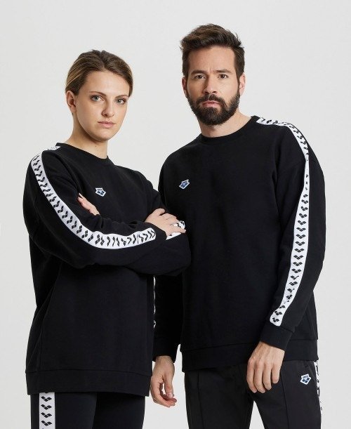 SWEATSHIRT - BLACK-WHITE-BLACK