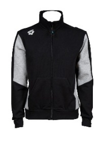BLOUSON - BLACK- MEDIUM GREY MELANGE