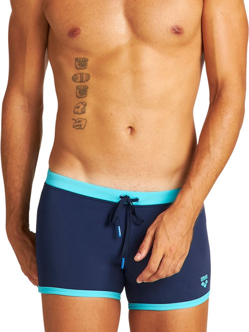 SWIM BOXER - RED-NAVY