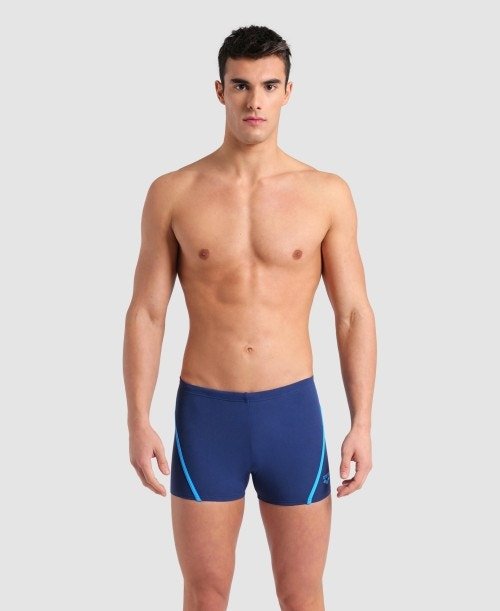SWIM BOXER - NAVY-TURQUOISEE