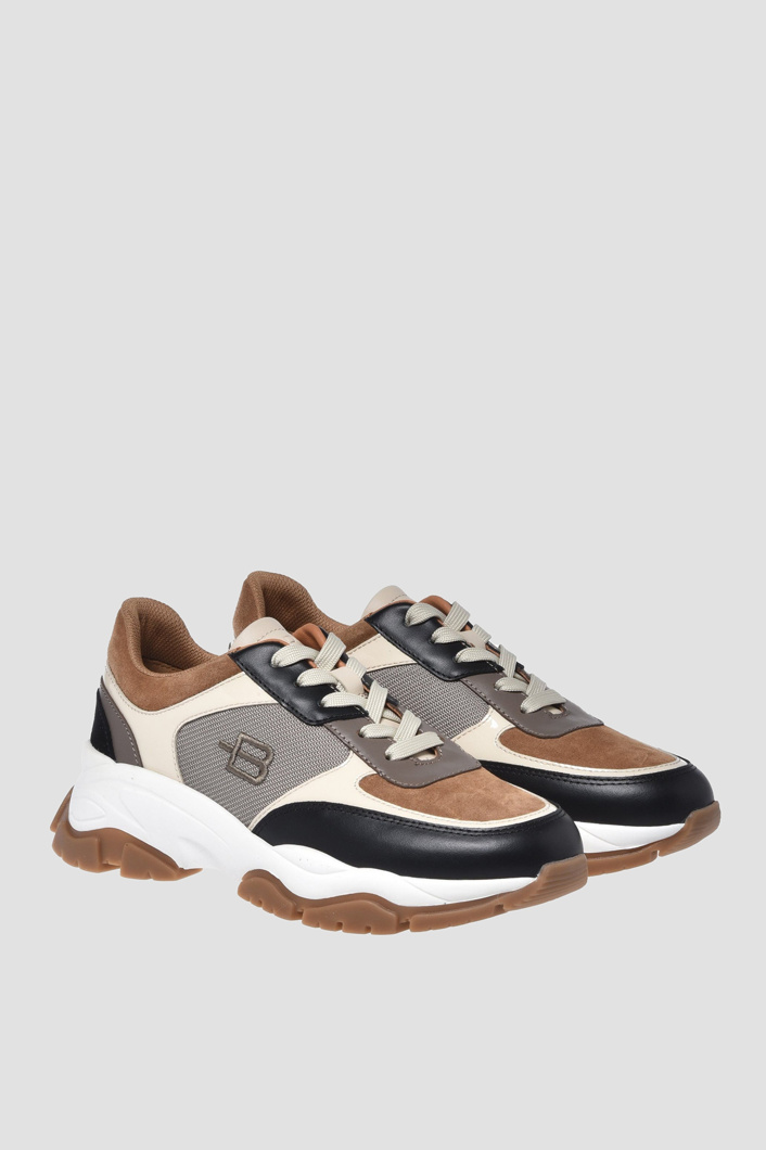 SNEAKERS - BEIGE-BLU