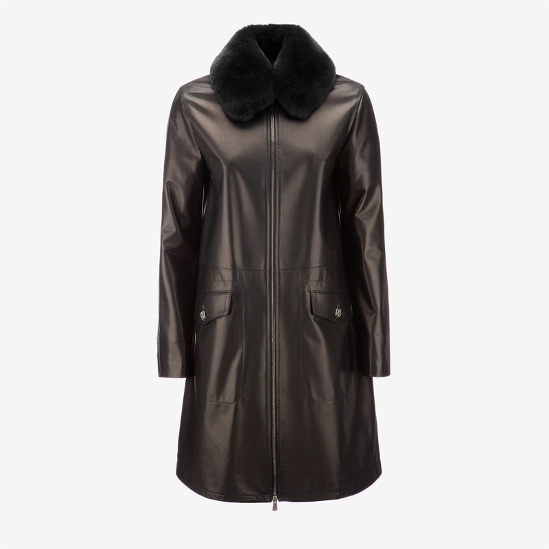 DOWN COAT - BLACK