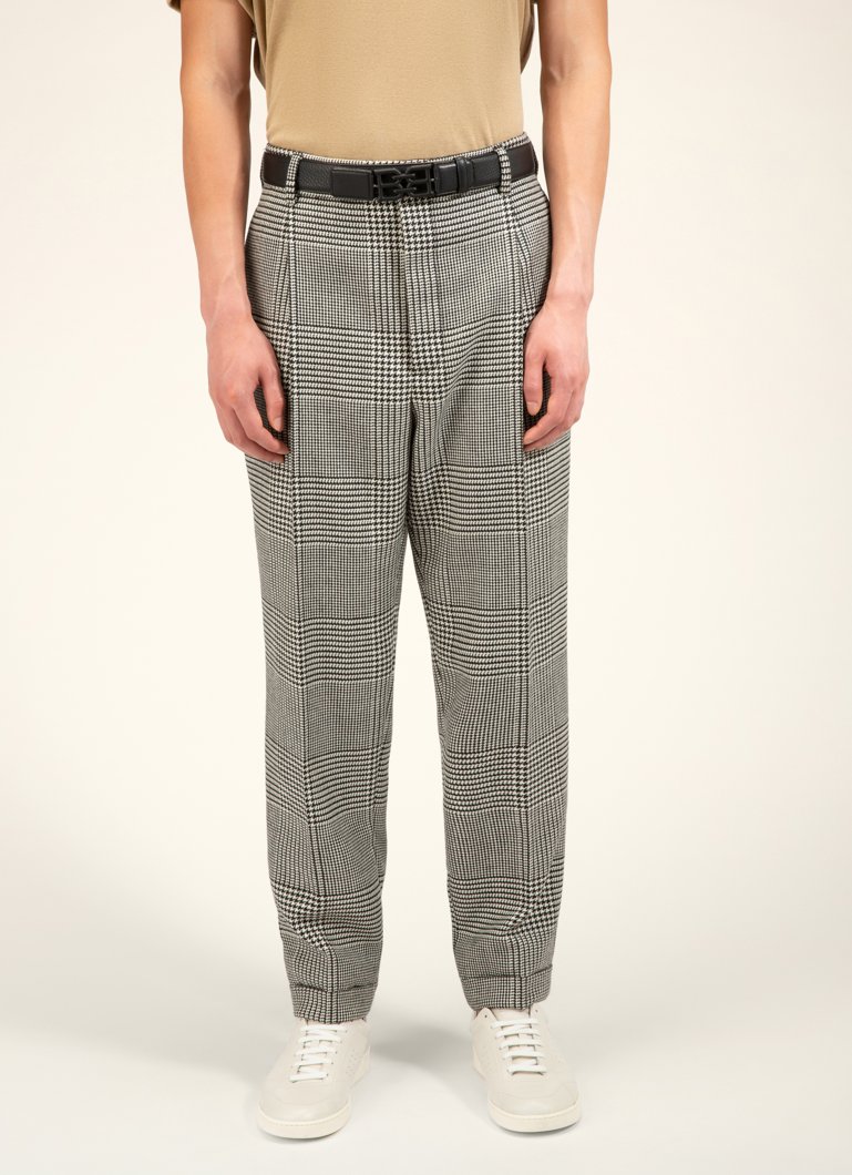 TROUSERS - BLACK/WHITE