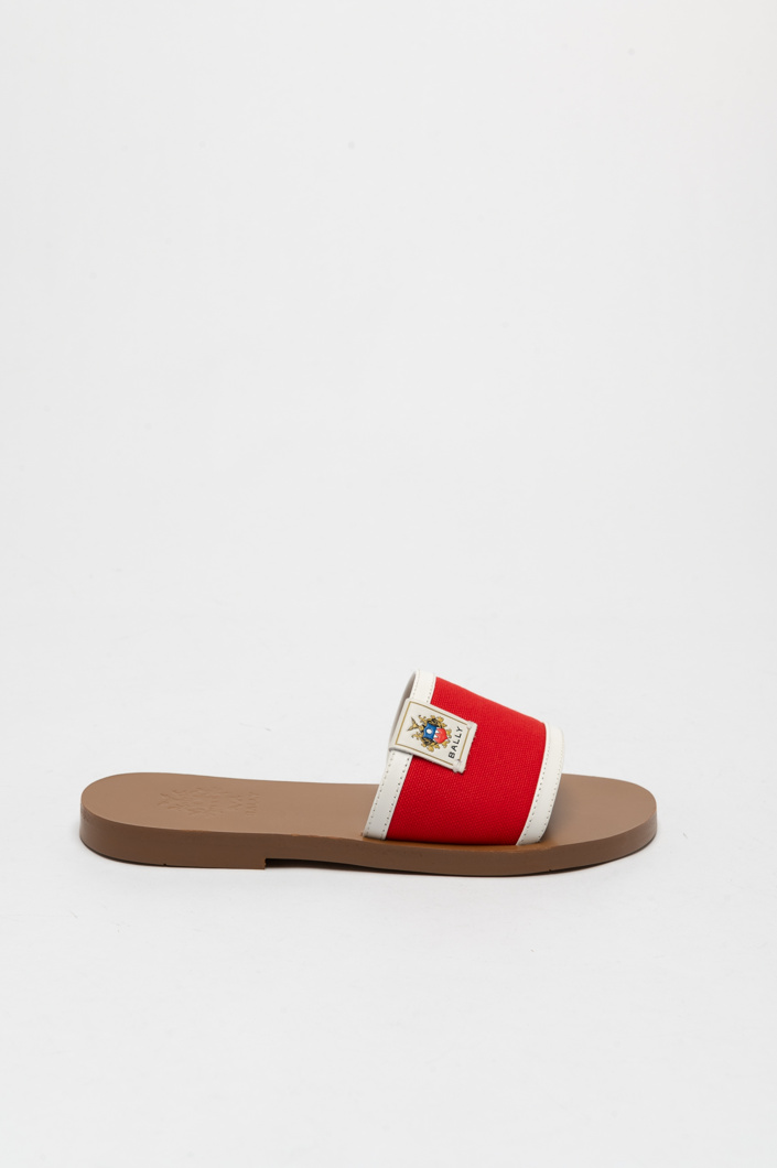 SANDALS - RED FIRE/WHITE