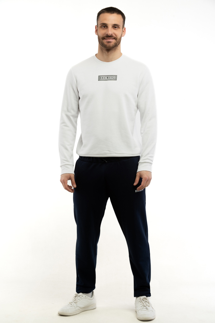 SET 2: PULLOVER + PANTS - WHITE/BLACK