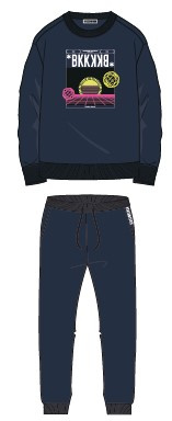 SET 2: SWEATSHIRT + PANTS - NAVY BLUE