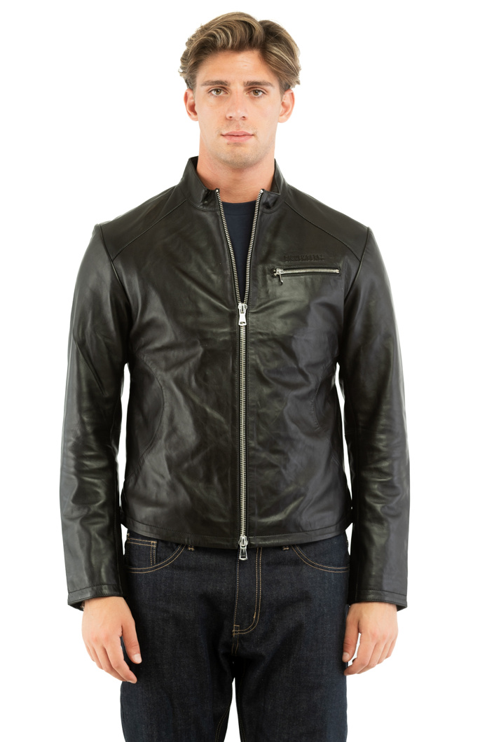 LEATHER JACKET - BLACK