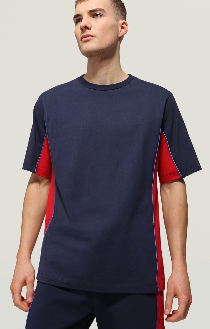 T-SHIRT - BLUE/RED