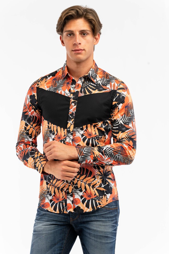 SHIRT - ARANCIO TROPIC