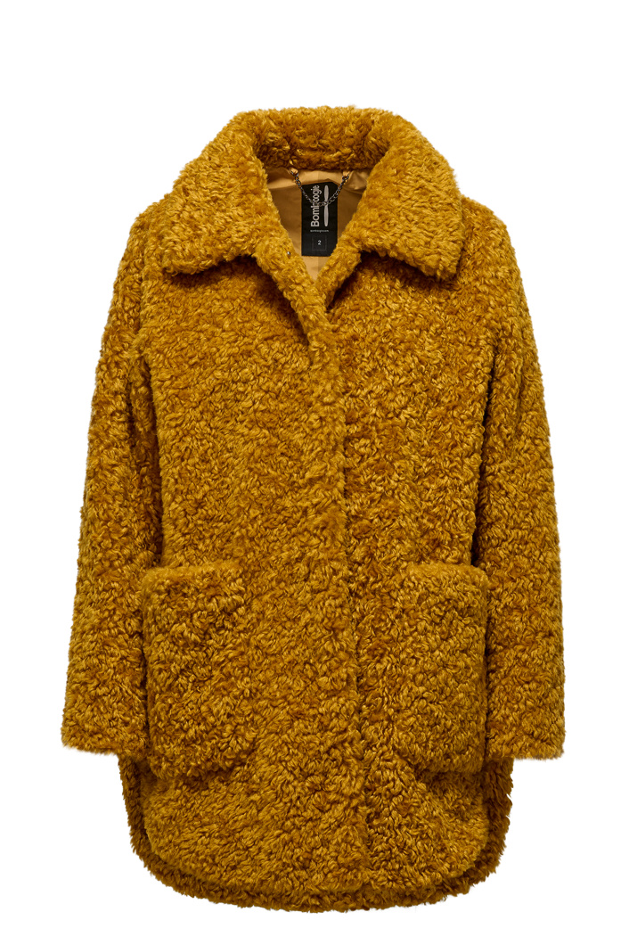FUR COAT - BLACK