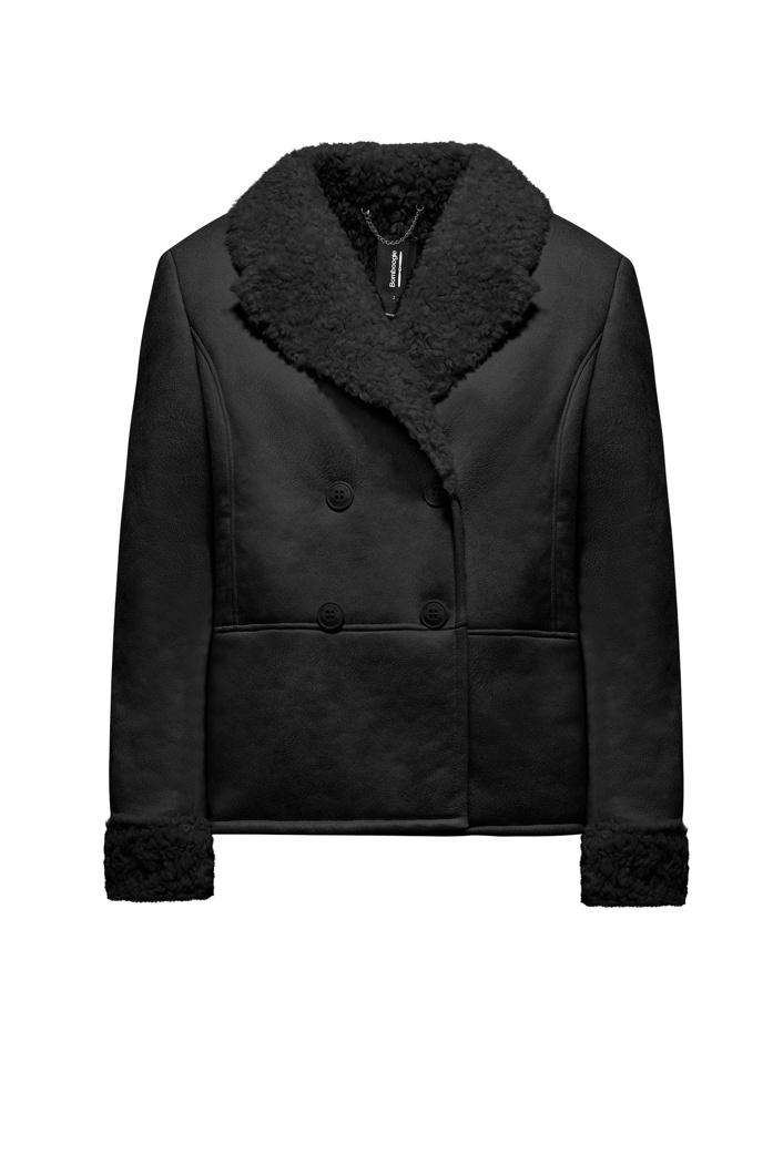 FUR JACKET - BLACK