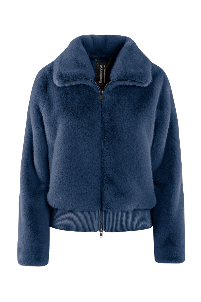 FUR JACKET - BLACK