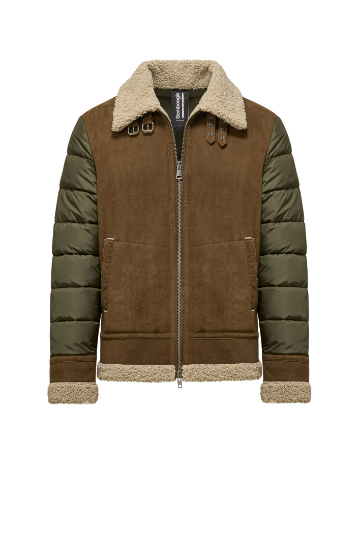 DOWN JACKET - BROWN / GREEN