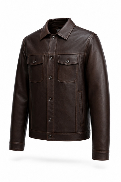 JACKET - DARK BROWN