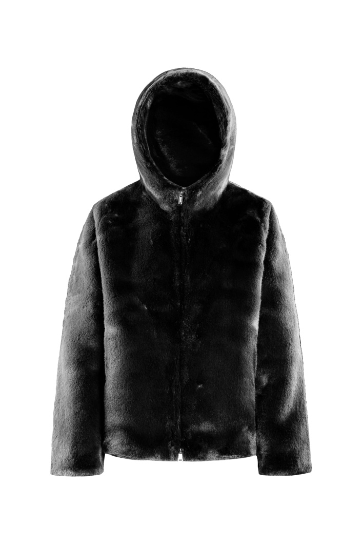 FUR JACKET - BLACK