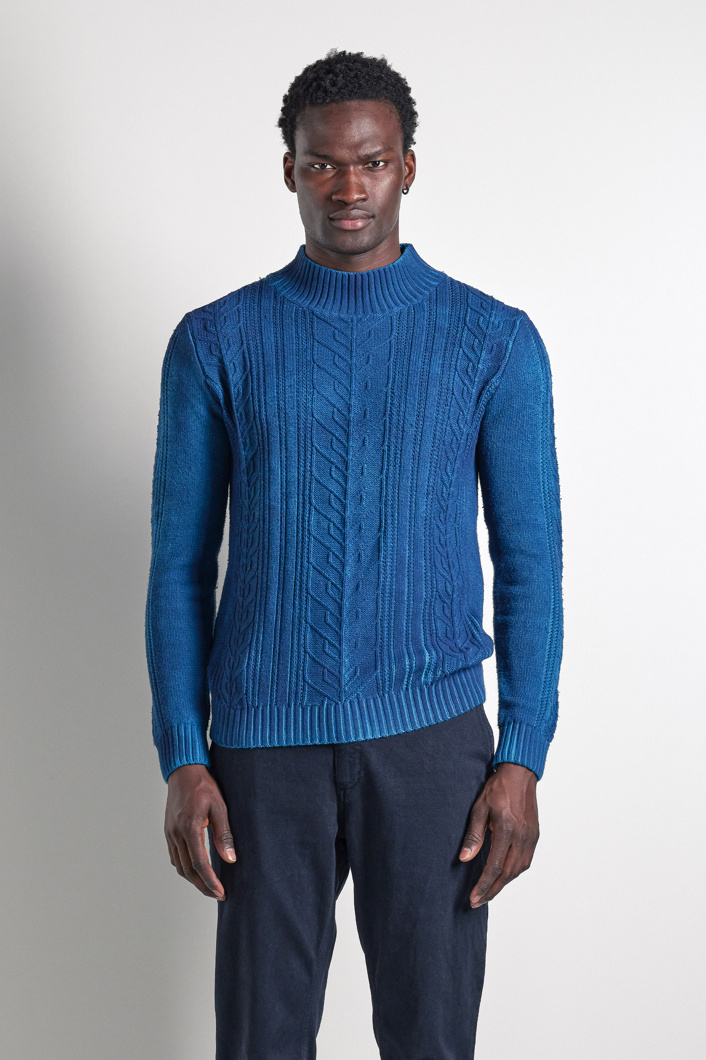 JUMPER - INSIGNE BLUE SPRAYED