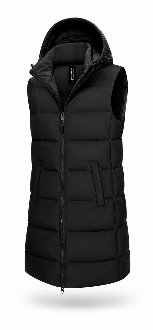DOWN VEST - BLACK